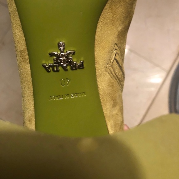 COPY - Prada Suede over the Knee yellow/green boot size 40IT - Picture 7 of 13